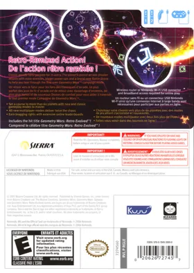 Geometry Wars - Galaxies box cover back